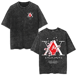 HxH Sakura PTTT1005 Washed  Hunter x Hunter T-Shirts