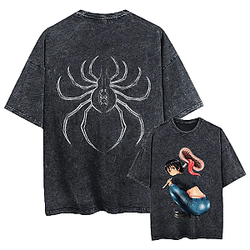 Shizuku Spider PTTT1005 Washed Hunter x Hunter T-Shirts