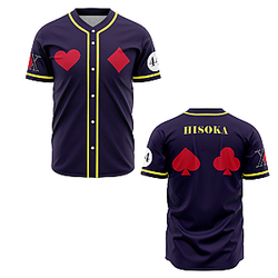 First Outfit Hisoka PTTT0809  Hunter × Hunter Baseball Jersey