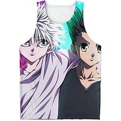 HxH Merch - Killua Zoldyck &amp; Gon Freecss Tank Top Design No.3