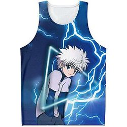 HxH Merch - Killua Zoldyck 3D Tank Top
