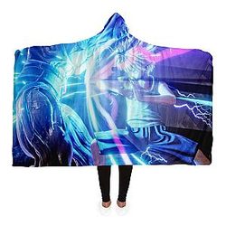 HxH Merch - Killua Zoldyck Power 3D Hooded Blanket
