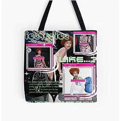Like...? | Ice Spice Collage  All Over Print Tote Bag RB1608