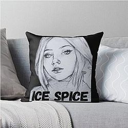 Ice spice Throw Pillow RB1608