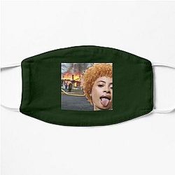 Ice spice meme Flat Mask RB1608