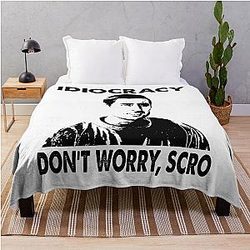 Black face movie Idiocracy Throw Blanket