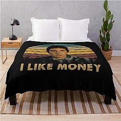 Retro Vintage Idiocracy Movie Art Throw Blanket