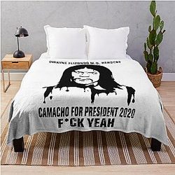 Mike Judge for President Idiocracy Movie I Can't Believe You Like Money Throw Blanket