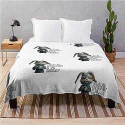 Unwilling participant in the idiocracy throw blanket