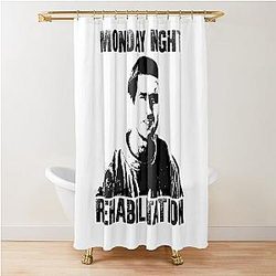 black art monday idiocracy movie shower curtain