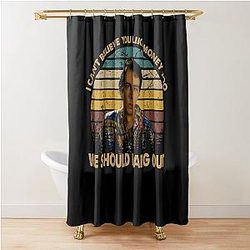 We should hang out the Idiocracy movie I can believe you like money Shower curtain