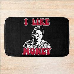 vintage idiocracy I like money bath mat