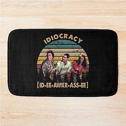 vintage retro characters idiocracy movie bath mat
