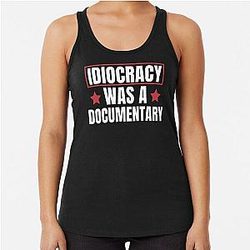 Idiocracy A Racerback Tank Top
