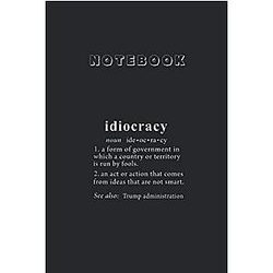 Notebook with Anti Trump Definition Lined Pages Notebook