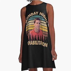 Monday night Idiocracy movie A line dress