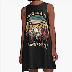 vintage retro film idiocracy A-Line Dress