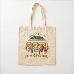 vintage retro film idiocracy movie Cotton Tote Bag
