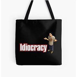 Idiocracy Cult parody and satire of the absurd future All Over Print Tote Bag