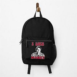 vintage Idiocracy movie I like Money Backpack