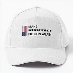 Make Idiocracy Black Logo Baseball Cap