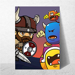 Idle Slayer Unique Pixel Motif Idle Slayer Posters