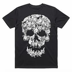 Chicken Skull Mosaic LA1009 Igorrr T-Shirts