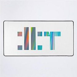 ILLIT Album, holographic logo, Illit kpop, Merch, Illit Logo, Kpop, Tshirt Desk Mat