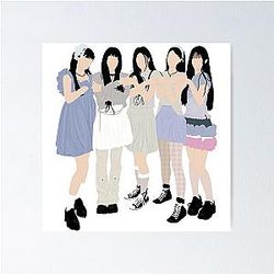 ILLIT Magnetic Minimalist Kpop Poster