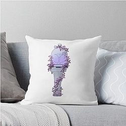 ILLIT Floral Lightstick Kpop Throw Pillow
