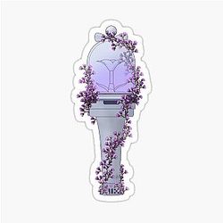 ILLIT Floral Lightstick Kpop Sticker