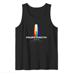 Imagine Dragons Tank Tops- Evolve World Tour Rainbow Beam Edition