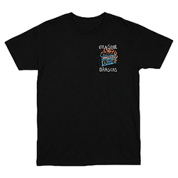 Boombox Fire Chest Logo LA 2904 Imagine Dragons T-Shirt