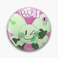 Bot Drawing Inanimate Insanity Pin