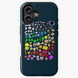 BFDI Inanimate Insanity All Characters Transparent Classic   iPhone Tough Case