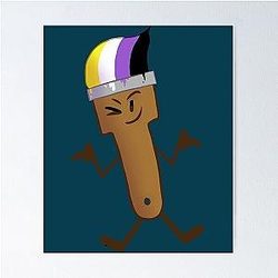 Inanimate Insanity Pride Paintbrush  Poster