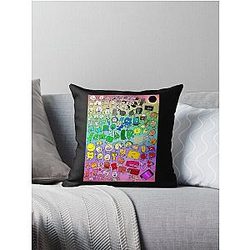 Bfdi Inanimate Insanity All Characters (Rainbow) Classic T-Shirt Throw Pillow