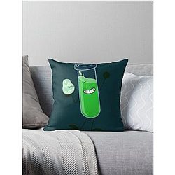 test tube inanimate insanity  Throw Pillow