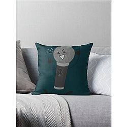 microphone inanimate insanity  Throw Pillow