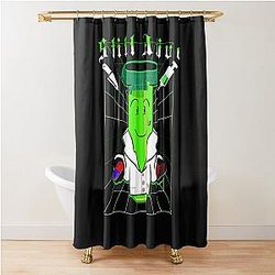 Test tube inanimate insanity "Still alive" Shower Curtain