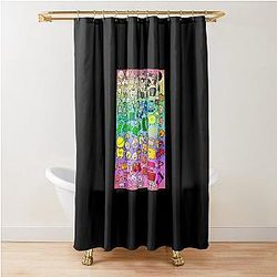 Bfdi Inanimate Insanity All Characters (Rainbow) Classic T-Shirt Shower Curtain