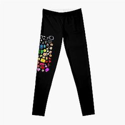 BFDI Inanimate Insanity All Characters Transparent Classic   Leggings