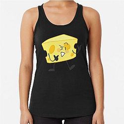 cheesy inanimate insanity  Racerback Tank Top