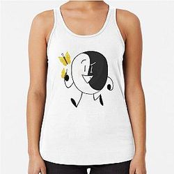 yin yang inanimate insanity  Racerback Tank Top