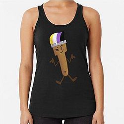 Inanimate Insanity Pride Paintbrush Racerback Tank Top