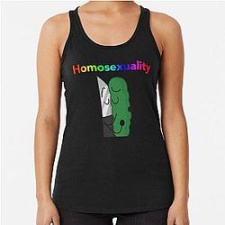 Inanimate Insanity Inspired Knickle Kiss Homosexuality  Racerback Tank Top