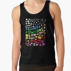 BFDI Inanimate Insanity All Characters Transparent Classic   Tank Top