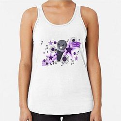 microphone Inanimate Insanity  Racerback Tank Top