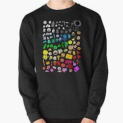 Classic BFDI Inanimate Insanity All Characters (Transparent)  Pullover Sweatshirt