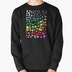 BFDI Inanimate Insanity All Characters Transparent Classic   Pullover Sweatshirt